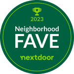 NextDoor app neighborhood faves download badge 2023